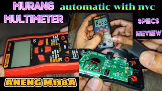 ANENG M118A  DIGITAL MINIMULTIMETER AUTOMATIC  REVIEW amp DEMO [upl. by Yrocaj]