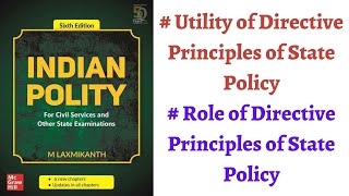 V38 Utility amp Role of Directive Principles of State Policy Polity by M Laxmikanth for UPSC Exam [upl. by Yetak]