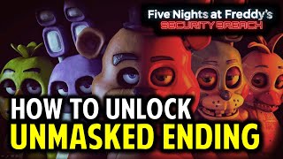 FNAF Security Breach VANNY UNMASKED Ending Guide How to Unlock VIP Emergency Fire Exit [upl. by Aggy270]