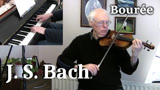 Bach Bouree from Cello Suite No 3 featured in Suzuki Violin Bk 3 [upl. by Suirred647]