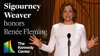 Sigourney Weaver honors Renée Fleming  2023 Kennedy Center Honors [upl. by Shirl559]