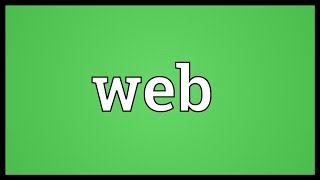 Web Meaning [upl. by Brindle]