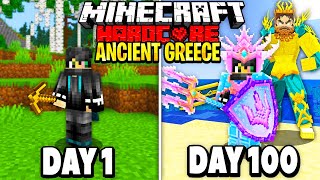 I Survived 100 Days in Ancient Greece on Minecraft Heres What Happened [upl. by Adnawahs930]