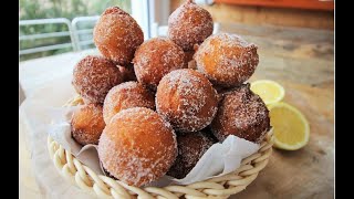 FRITTELLE RICOTTA E LIMONE anche SENZA FRIGGERE frittelle di carnevale castagnole [upl. by Marih134]