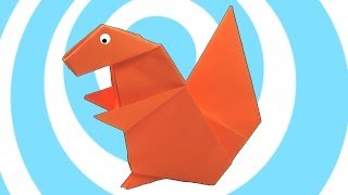 Paper Origami Squirrel Instructions [upl. by Anneis283]