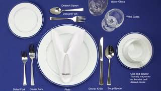 How to Set a Table Basic Casual and Formal Table Settings [upl. by Nortna]