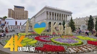 4K Kyiv Walking Tour  Europe Destinations  Kyiv Ukraine [upl. by Kiyohara728]