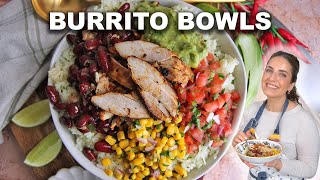 Chipotle Chicken Bowls Easy and Perfect For Meal Prep [upl. by Bigler]