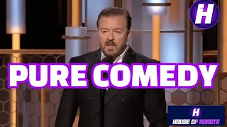 Ricky Gervais – 2020 Golden Globes Uncensored HD [upl. by Ysied]