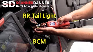 BCM Controlled Tail Light Circuit Diagnosis [upl. by Theadora]