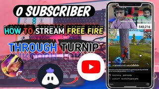 2024 😍  Turnip App Se Live Stream Kaise Kare  How To Short Live Stream On Youtube From Turnip [upl. by Bijan]