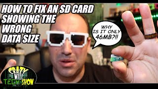 How to fix an SD card showing the wrong data size [upl. by Arnie]