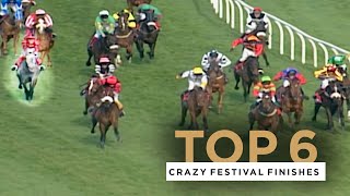 THE CRAZIEST CHELTENHAM FESTIVAL FINISHES [upl. by Bradstreet]