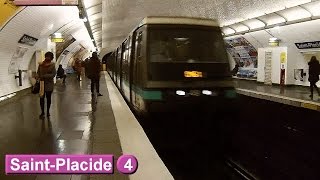 Métro de Paris  SaintPlacide  Ligne 4  RATP MP89 [upl. by Amisoc]