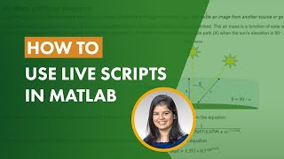 How to Use Live Scripts in MATLAB [upl. by Auberbach677]