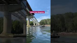 Coracle spin in River 🏞️ 2hour drive from Bangalore youtubeshorts travel talakadu coracleride [upl. by Rab]