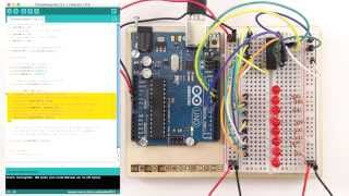 Schieberegister 74HC595 am Arduino  Tutorial [upl. by Nnairak]