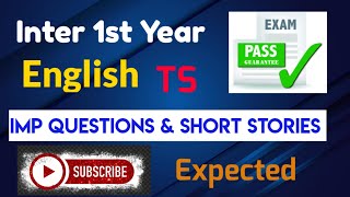 TS Inter 1st Year English Important Questions 2024 Expected Trilokya6600Trilokya6600 [upl. by Eeliram]