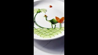 Simple and easy to learn cucumber plate decoration will be a look Healing Delicacies Its Time t [upl. by Bael85]