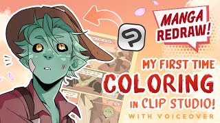 Creating a Colour Comic with CLIP STUDIO  TUTORIAL [upl. by Onirefes]