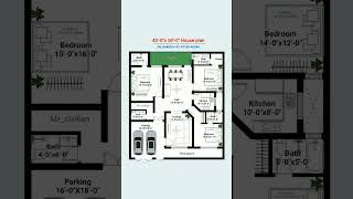 2250 sqft latest house plan mrcivilian shorts houseplan homedesign [upl. by Akcirahs]