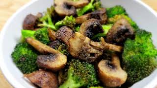 Air Fryer Broccoli amp Mushrooms  Easy Side Dish [upl. by Dareen]