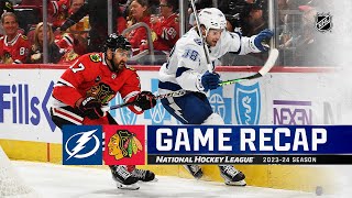 Lightning  Blackhawks 1116  NHL Highlights 2023 [upl. by Riamo269]