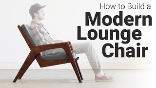 How to Build a Lounge Chair  Woodworking Plans Available [upl. by Eisele292]