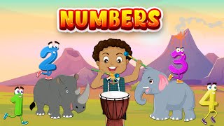 Numbers Zahlen  SING SONG KINDERLIEDER  Englischlernen [upl. by Ydak]