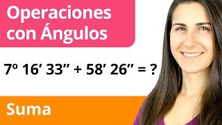 SUMA de ÁNGULOS 📐 Operaciones con Ángulos [upl. by Nosduh]