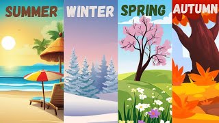 The Four Seasons Song amp Learning For Kids  FunwithHum0 2024 kidssong [upl. by Alra969]