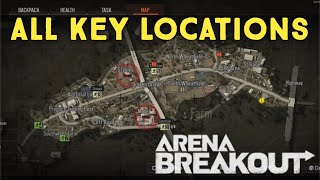 ALL Farm Key Locations Map 1  Arena Breakout [upl. by Kliman]