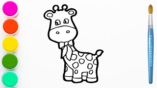 How to Draw the Giraffe  Step by Step [upl. by Adnowal]