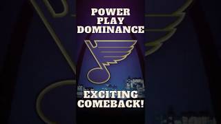 St Louis Blues Power Play Dominance amp Exciting Comeback [upl. by Rennie731]