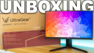 Unboxing the LG 24GN650B 24” Ultragear Gaming Monitor [upl. by Pavlov290]