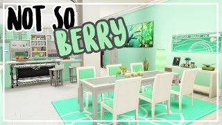 NOT SO BERRY APARTMENT  CC List 🌿 Mint 🌿 Sims 4 Speed Build [upl. by Dibri]