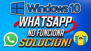 La App de WhatsApp No Funciona en Windows 10  2025 [upl. by Llerref]