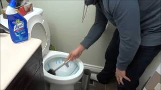 How To Clean A Toilet Tutorial For Cleaning A Bathroom [upl. by Kirrad]