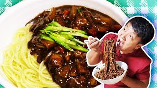 How to Cook The BEST KOREAN Jajangmyeon Noodles in Black Bean Sauce [upl. by Rafaelita]