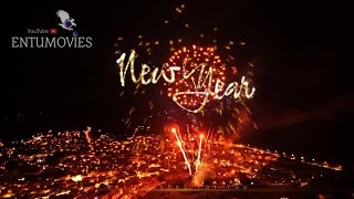 Capodanno 2324 aerial video fireworks [upl. by Ecnerwal]