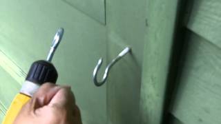 Fastest Way to Install Large Metal Hook in Wood [upl. by Schoenfelder]