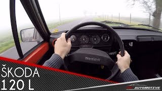 SKODA 120 L 1987 POV Test Drive  Acceleration 0  130 kmh [upl. by Htims374]