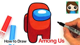 How to Draw AMONG US Game Character [upl. by Cruickshank]