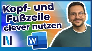 Word für Senioren Kopf und Fußzeilen in ein Dokument einfügen – ganz einfach und schnell [upl. by Edijabab]