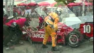 2011 Indycar Toronto  Will Power and Dario Franchitti controversial incident [upl. by Lig509]