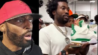 Meek Mill EXPOSES amp Schools A Sneaker Reseller At A Sneaker Convention In New York [upl. by Fulvi]