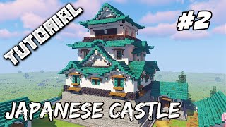 How To Build A Japanese Castle  Minecraft Tutorial 2 [upl. by Arlena115]