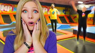 Last to Leave the Trampoline Park 24 Hour Challenge [upl. by Arabella428]