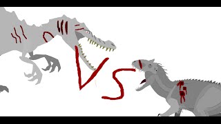 Battle carnage rudy vs indominus rex alternative ending [upl. by Eecyaj]