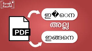 Copy Malayalam text from PDF Even large files [upl. by Behn]